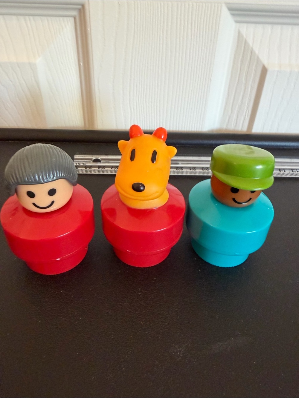Fisher Price vintage chunky Little People figures. Creative imaginative play.
